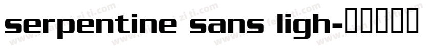 serpentine sans ligh字体转换